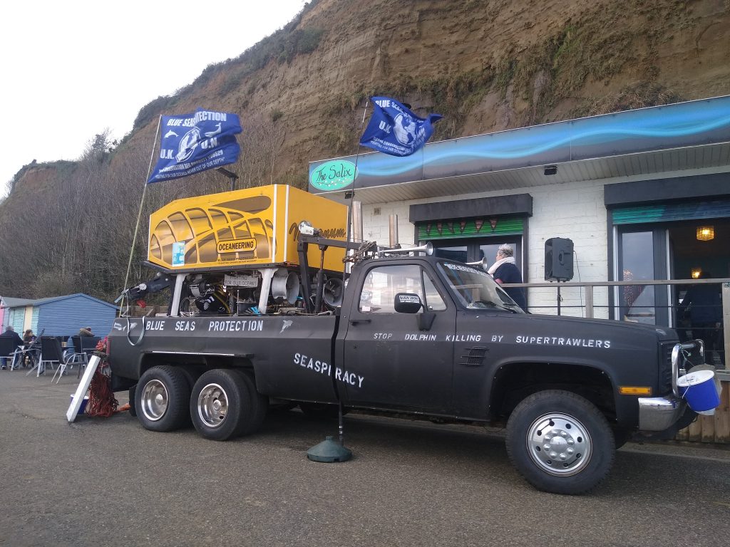 Blue Seas Protection Marine Coastal Salvage Squad Truck Roadshow Display